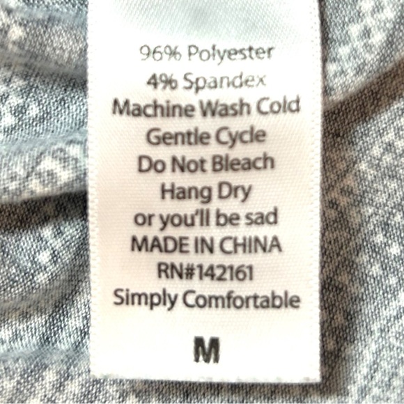 4/$20 LuLaRoe Unisex Randy Baseball Raglan Sleeve Geometric Print Top Tee Size M - Picture 4 of 4